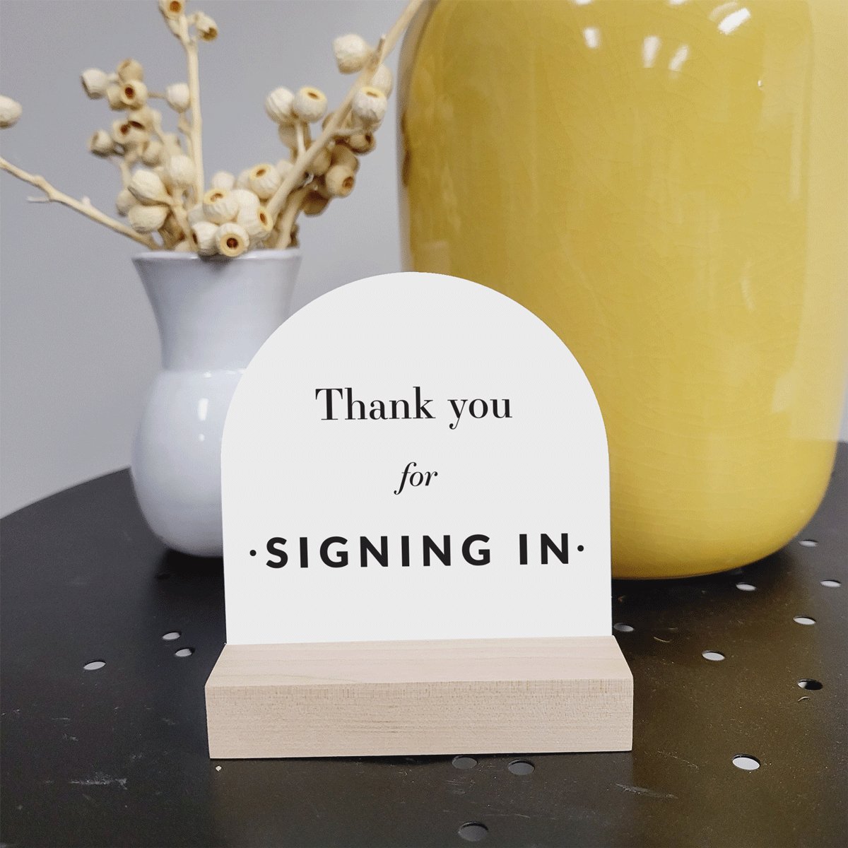 4x4 Arched Sign - Signing In - All Things Real Estate
