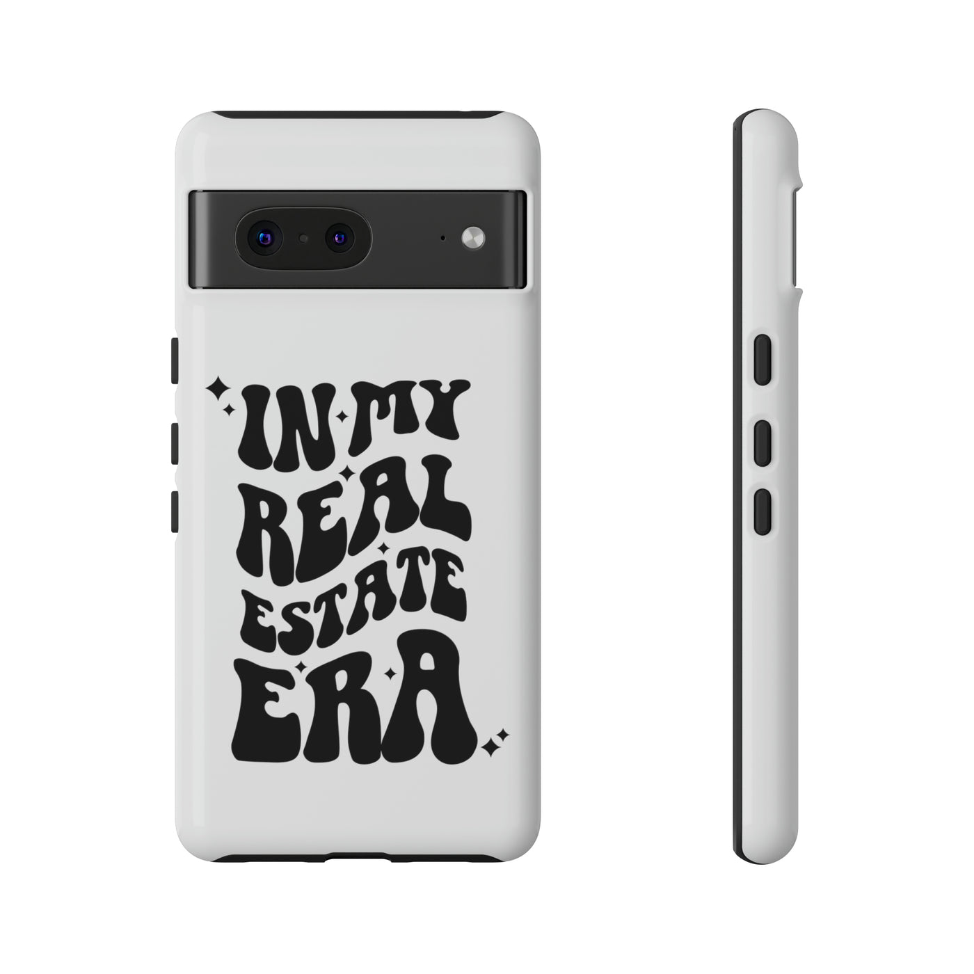 In My Real Estate Era Phone Case - White & Black