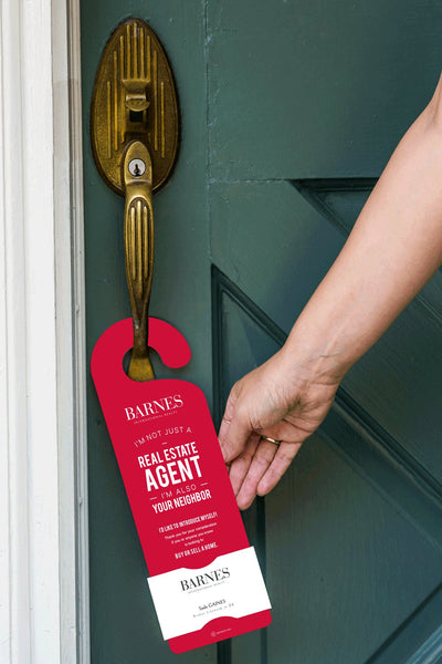 Barnes Real Estate - Neighborhood Agent Door Hanger - All Things Real Estate
