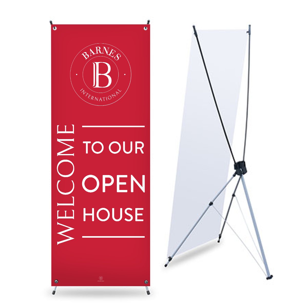 Barnes Real Estate - Open House Banner - With Stand - All Things Real Estate