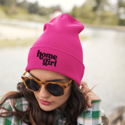 Beanie - Home Girl - Neon Pink - All Things Real Estate