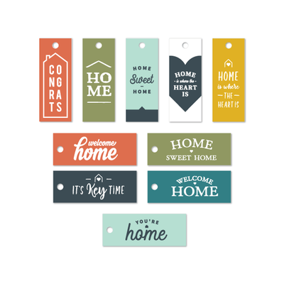 Canvas Key Tags - Multipack No. 2 - All Things Real Estate
