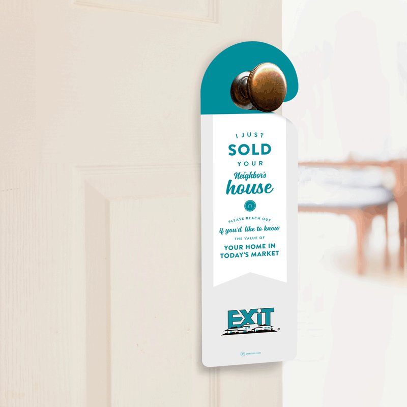 Door Hanger - EXIT REALTY - Just Sold - All Things Real Estate