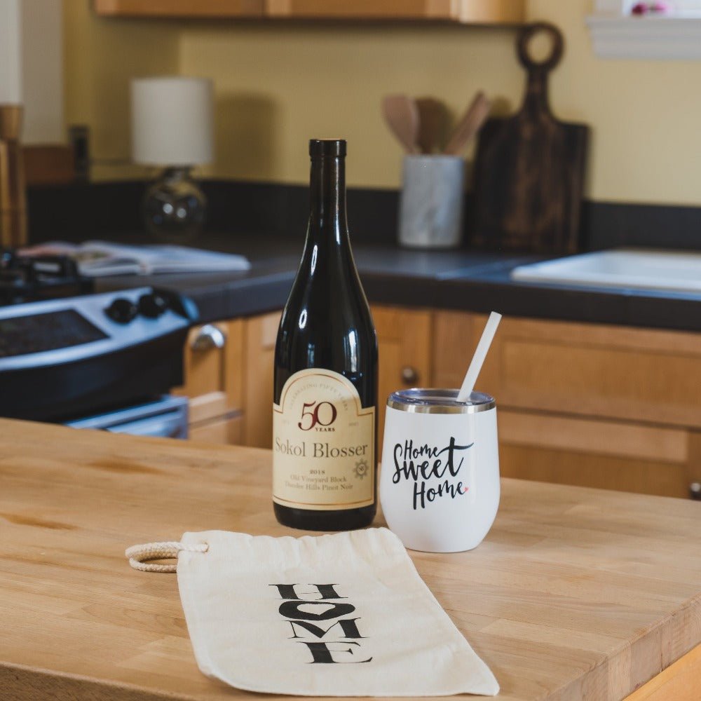 Drawstring Wine Tote - Home - All Things Real Estate