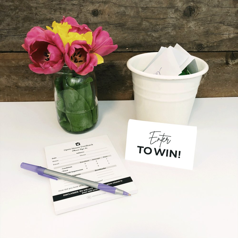 Enter to Win! - White (2x4) - All Things Real Estate