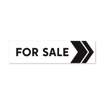 For Sale - White w Black Arrow No.2 - All Things Real Estate