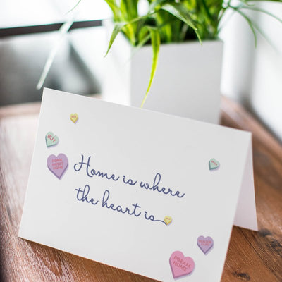 Holiday Celebration Cards - Valentine - Home is where the Heart is - All Things Real Estate