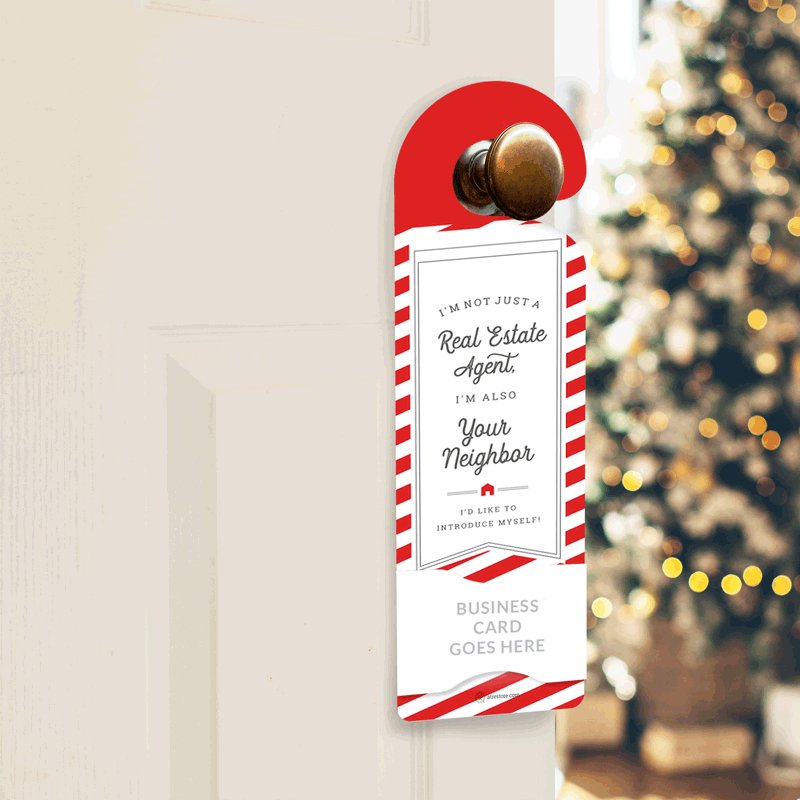 Holiday Door Hanger - Holiday Neighborhood Agent No. 1 - All Things Real Estate