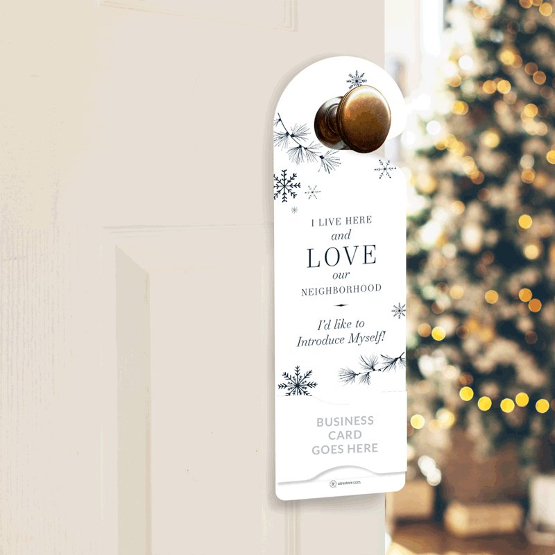 Holiday Door Hanger - Holiday Neighborhood Agent No. 2 - All Things Real Estate