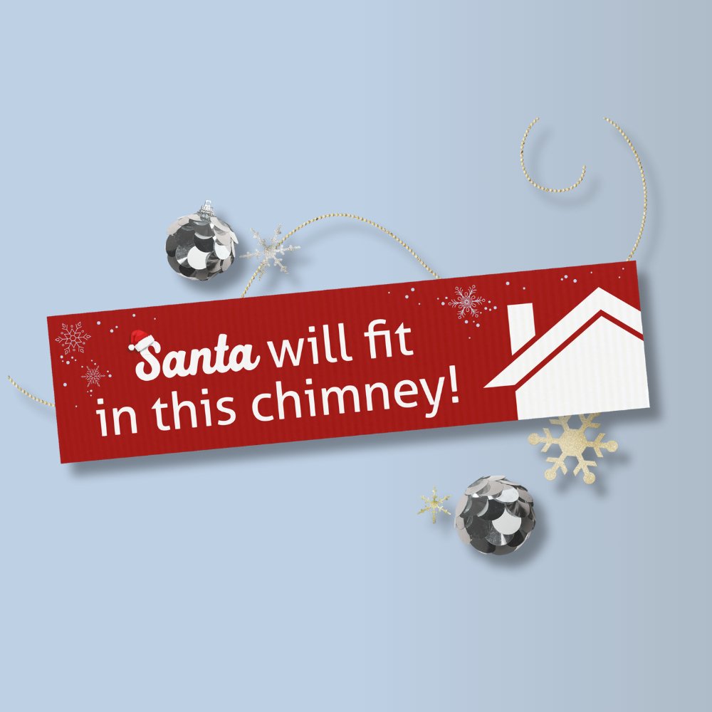 Holiday Sign - Santa Will Fit! - All Things Real Estate