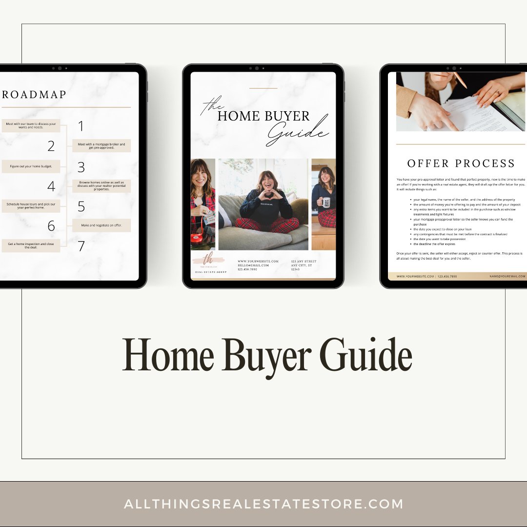 Home Buyer Guide - Canva Editable Template - All Things Real Estate