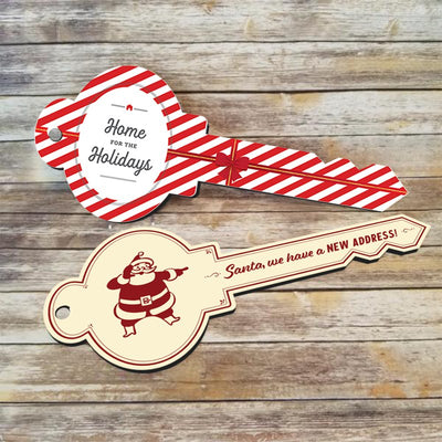 Home For The Holidays / Santa We Have A New Address! - Key Shaped Testimonial Prop™ - All Things Real Estate