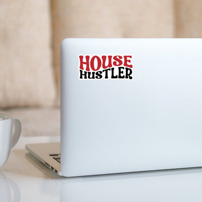 House Hustler - Vinyl Sticker - Red/Black - All Things Real Estate