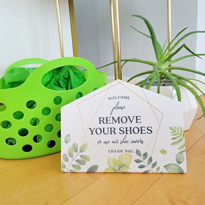 House Shape Shoe Sign-Botanical No. 4 - All Things Real Estate