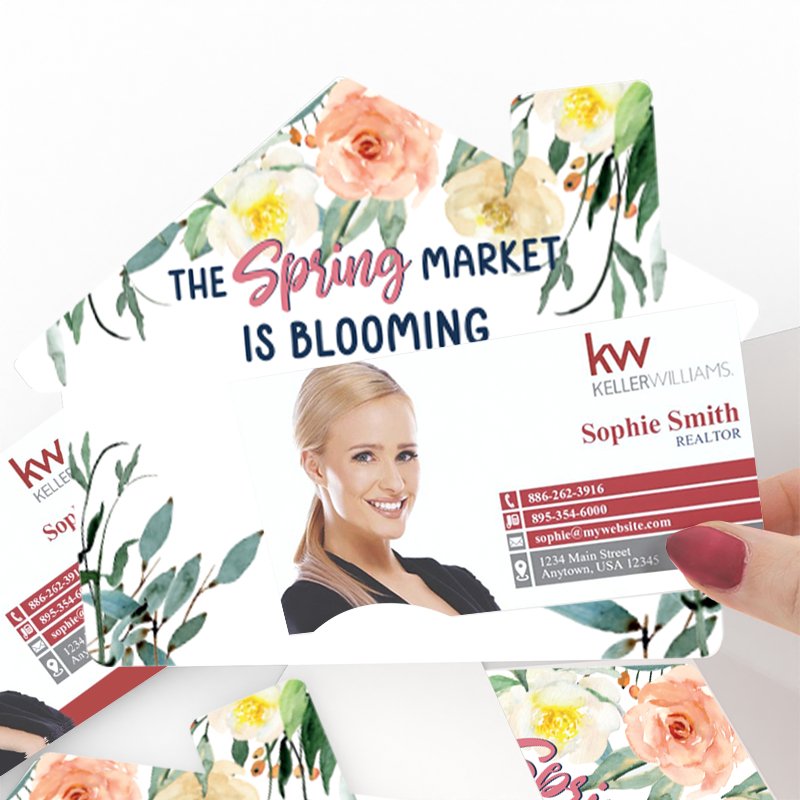 House-Shaped Notecards - The Spring Market is Blooming - All Things Real Estate