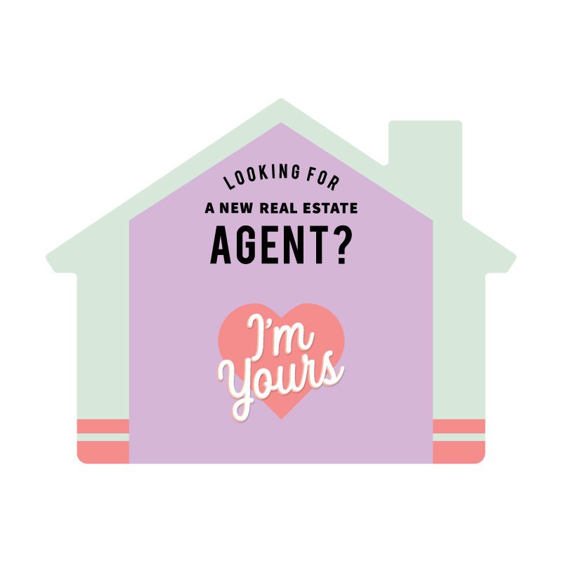 House-Shaped Notecards - Valentine - I'm Yours - All Things Real Estate