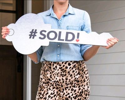 It's Key Time! / #Sold! - Key Testimonial Prop™ - Gold & Silver - All Things Real Estate