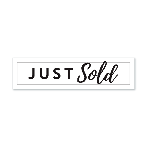 Just Sold - Minimal Script & Bold - All Things Real Estate