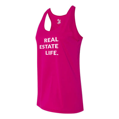 Ladies Dri Fit - Real Estate Life.™ - Hot Pink - All Things Real Estate
