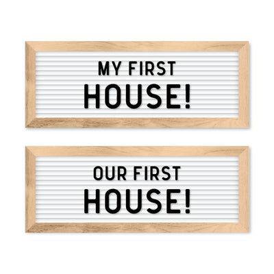 Letterboard First House - Testimonial Prop™ - All Things Real Estate