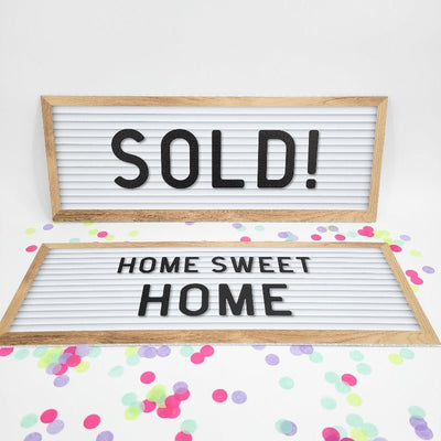 Letterboard SOLD! / Home Sweet Home - Testimonial Prop™ - All Things Real Estate