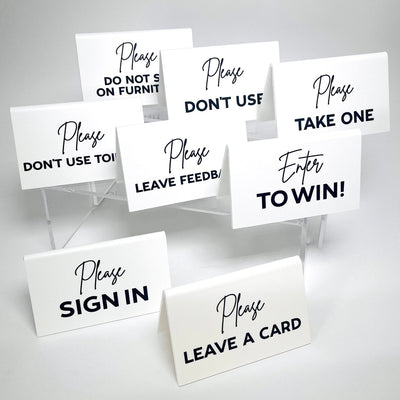Listing Mini Sign Bundle - Set of 8 - All Things Real Estate