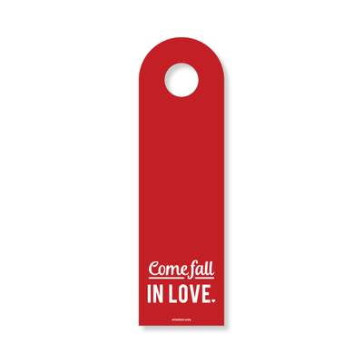 Lockbox Door Protector - Come Fall in Love- Red - All Things Real Estate