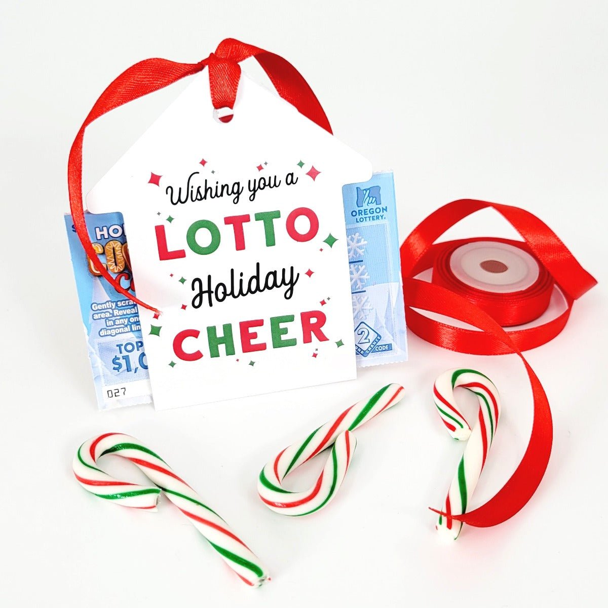 Lottery Ticket Holder - Holiday - Wishing You a Lotto Holiday Cheer - All Things Real Estate
