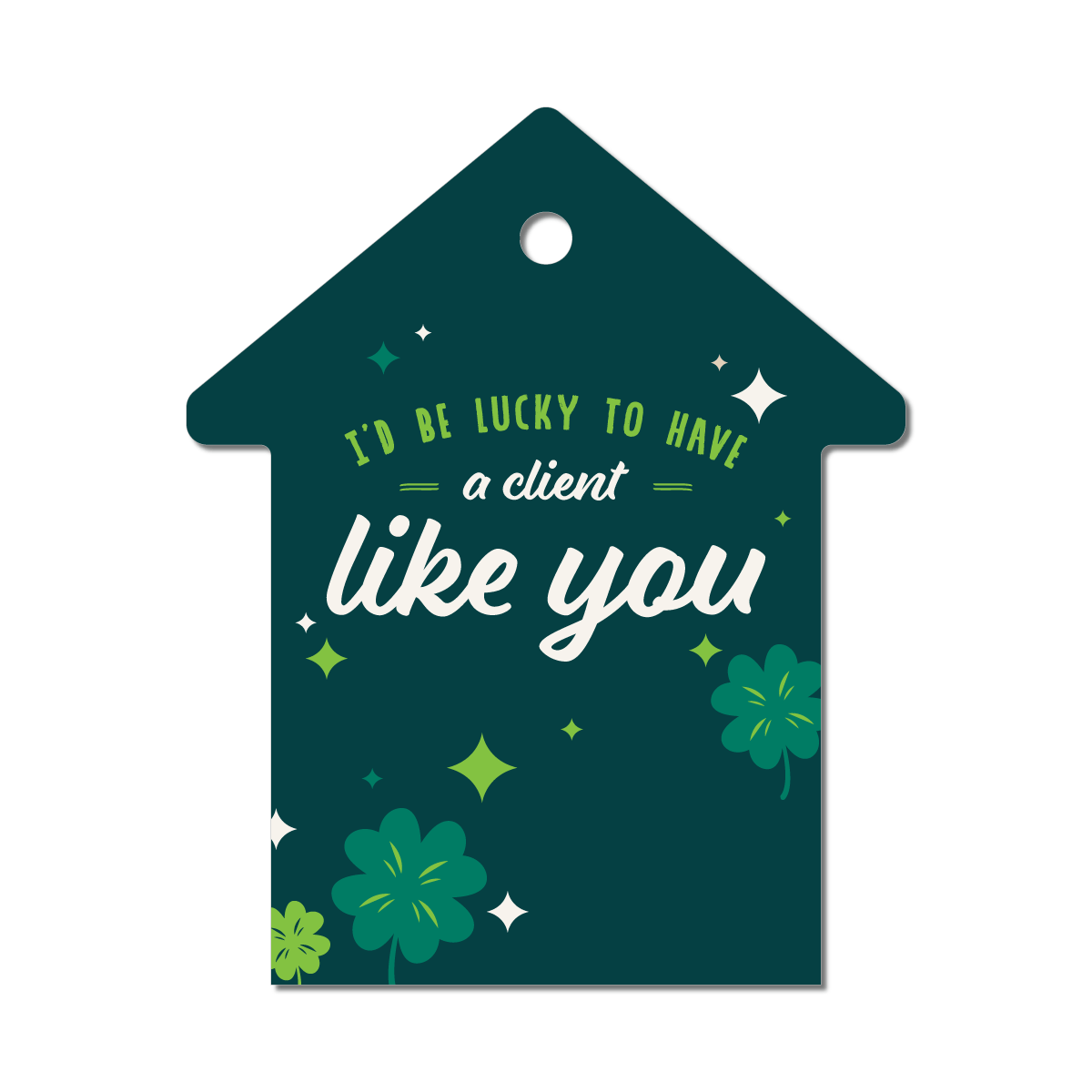 Lottery Ticket Holder - St. Patrick's Day - I'd be Lucky to have a client like you! - All Things Real Estate