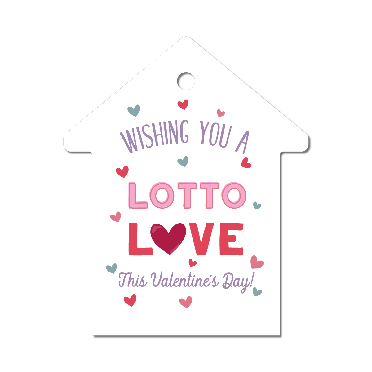 Lottery Ticket Holder - Valentine - Wishing You a Lotto Love this Valentines Day! - All Things Real Estate
