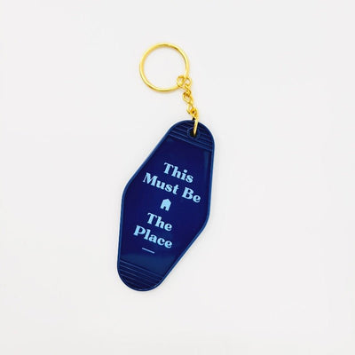 Motel Keychain - This Must Be The Place - Navy - All Things Real Estate