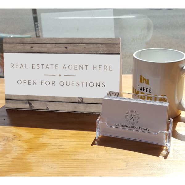 Open for Questions- Agent Sign - All Things Real Estate