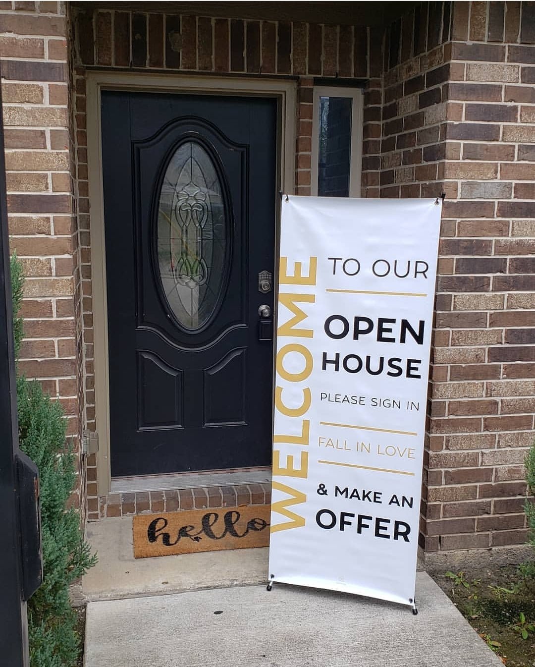 Open House Banner No. 3 - With Stand - All Things Real Estate