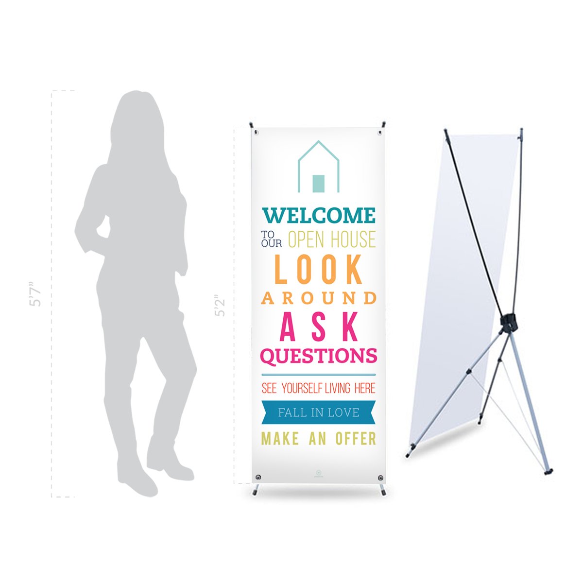 Open House Banner No. 4 - With Stand - All Things Real Estate