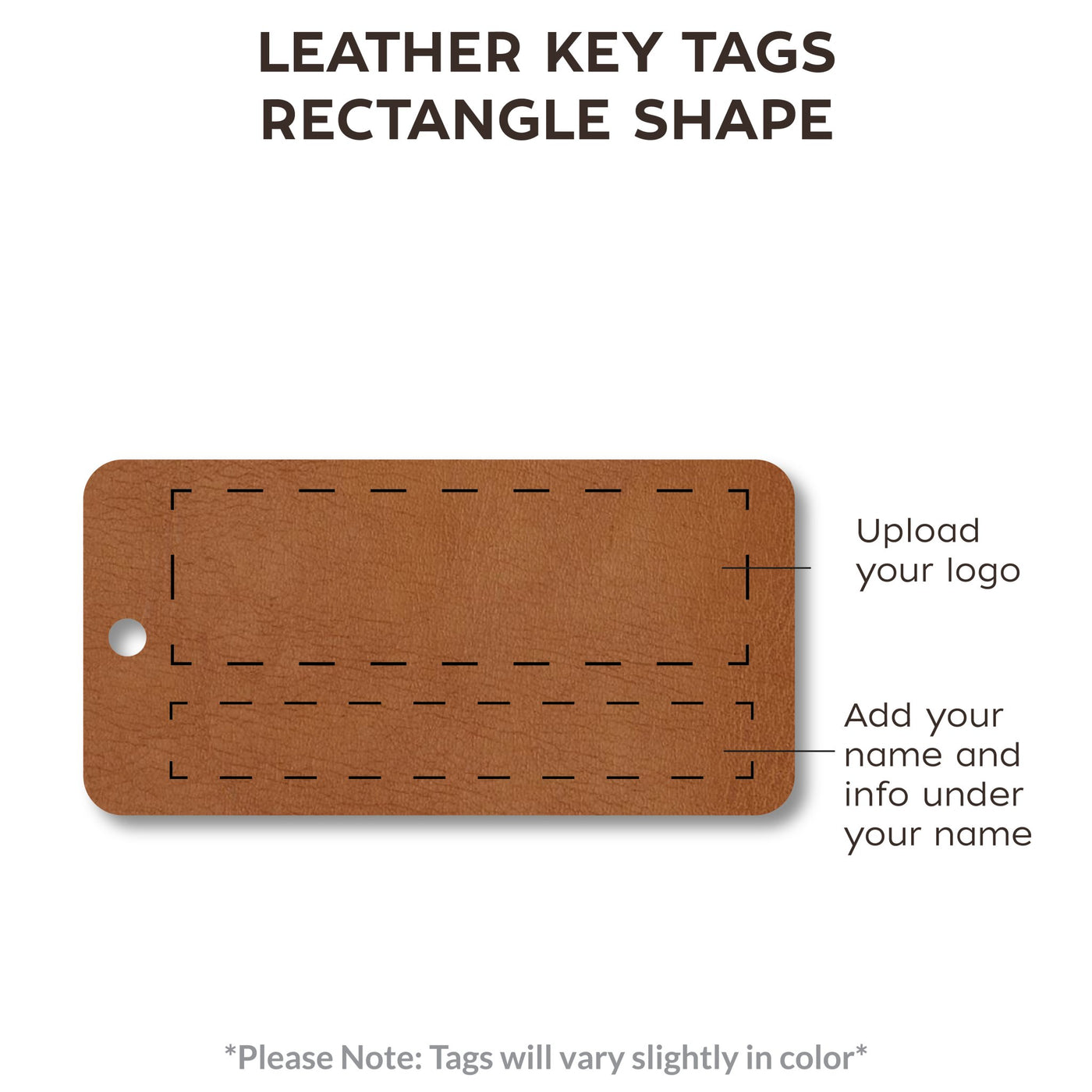 Personalized Leather Key Tags - All Things Real Estate