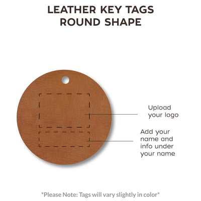 Personalized Leather Key Tags - All Things Real Estate