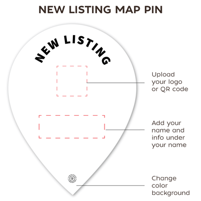 Personalized Listing Map Pin - All Things Real Estate