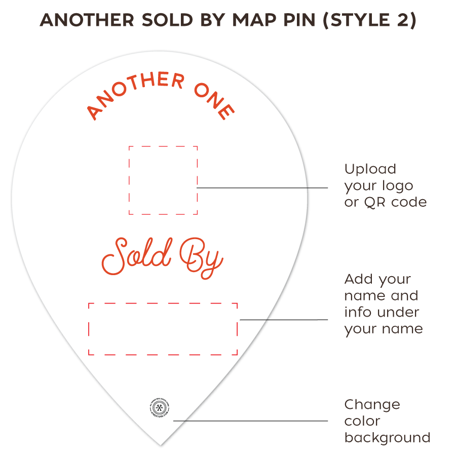 Personalized Sold Map Pin - All Things Real Estate