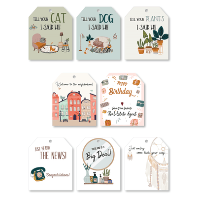 Pop-By Gift Tags - All Occasion Set - All Things Real Estate