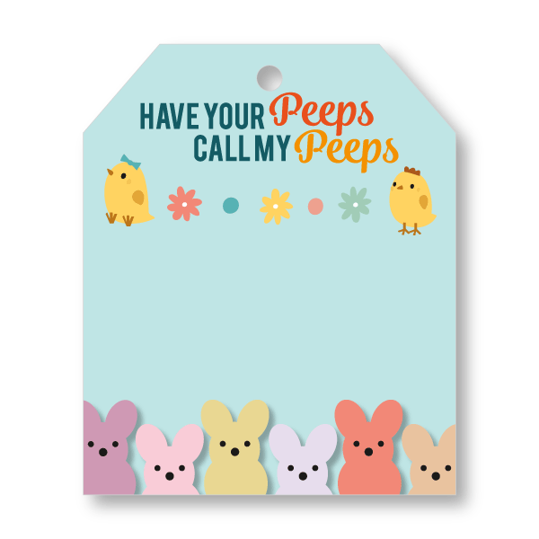 Pop-By Gift Tags - Easter - Peeps - All Things Real Estate