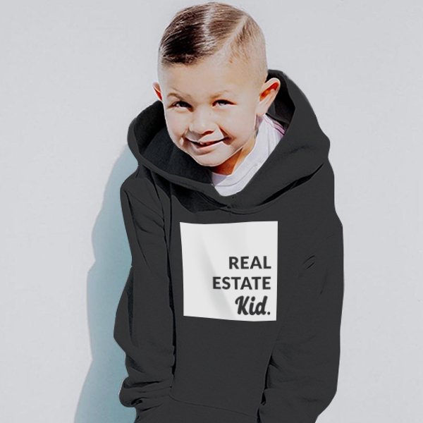 Real Estate Kid Sweatshirt - Black - All Things Real Estate