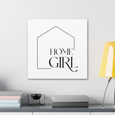 Wall Canvas - Home Girl with House - All Things Real Estate