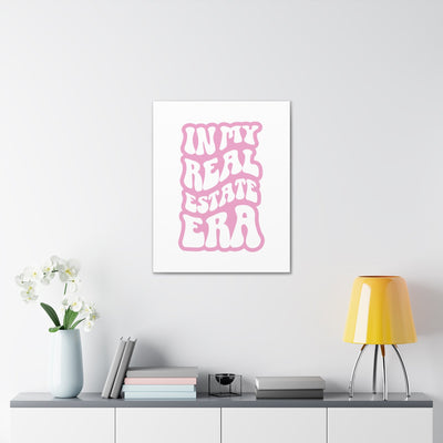 Wall Canvas - In My Real Estate Era - Pink Outline - All Things Real Estate