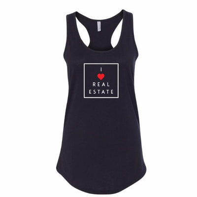 Women's Racerback Tank - I Heart Real Estate - All Things Real Estate
