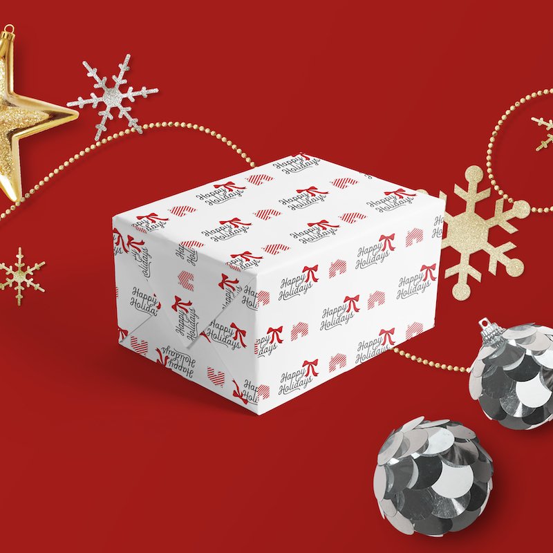 Wrapping Paper - Happy Holidays - All Things Real Estate