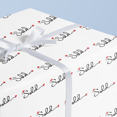 Wrapping Paper - Sold - Santa Hat - All Things Real Estate