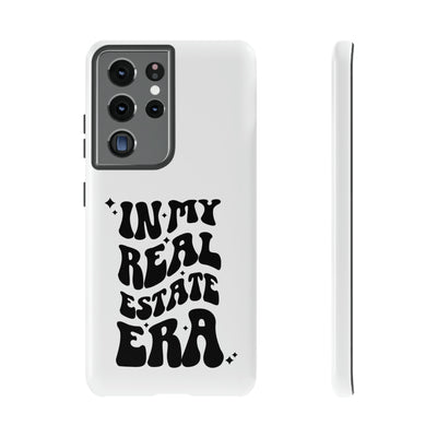 In My Real Estate Era Phone Case - White & Black
