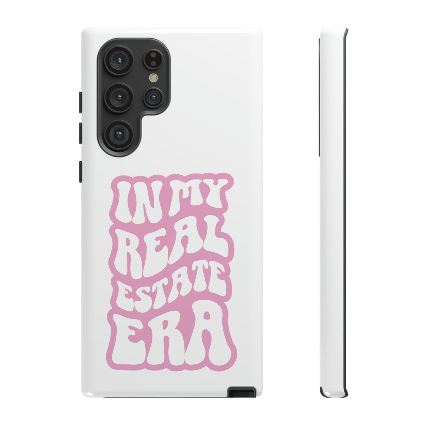 In My Real Estate Era Phone Case - Pink & White