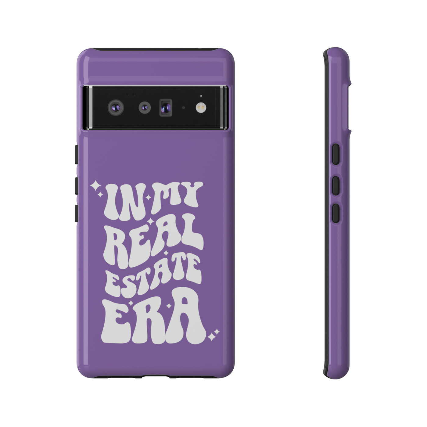 In My Real Estate Era Phone Case - Purple & White