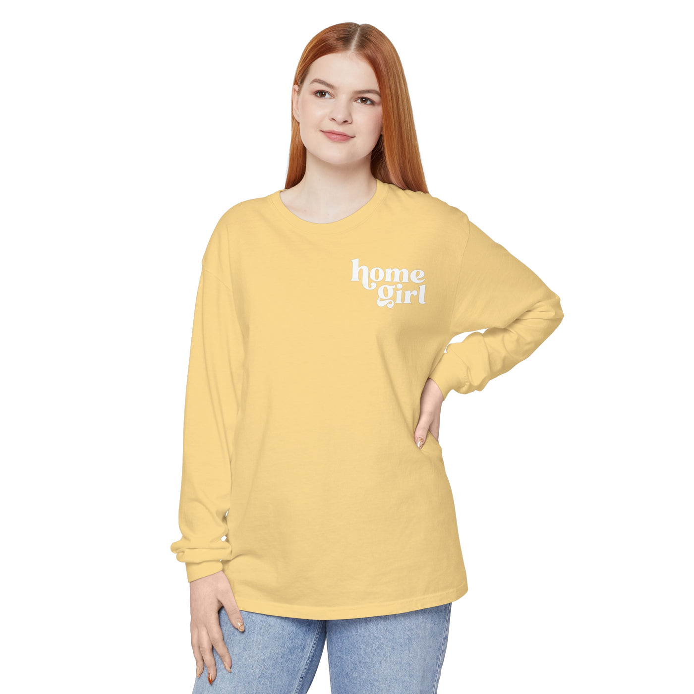 Long Sleeve Unisex Comfort Colors T-Shirt - Home Girl